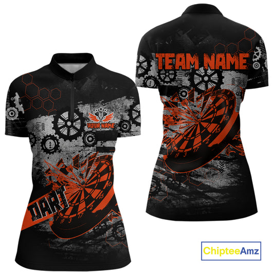 Custom Black & Red Dart Shirt for Team Polo & 1/4-Zip Dart Jersey for Women Dart Outfit Gifts DHT8