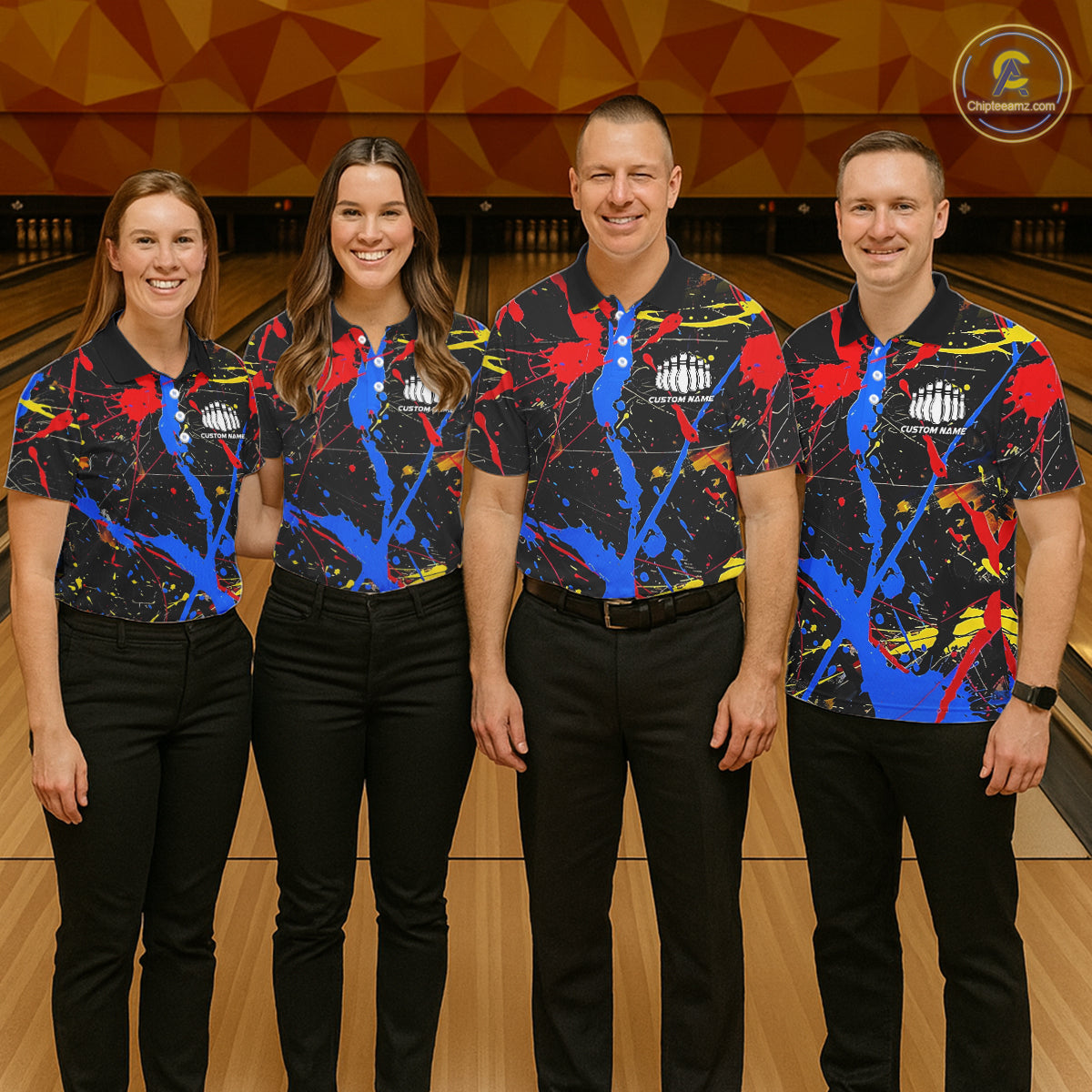Personalized Colorful Bowling Shirts For Men And Women, Custom Name Bowling Team Jerseys IPHW6181