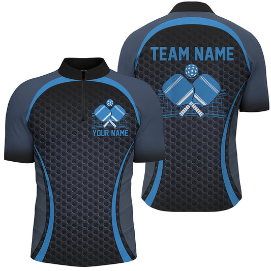 Custom Blue Pickleball Shirts For Men, Men'S Pickleball Outfit Pickleball Team Shirts IPHW7442