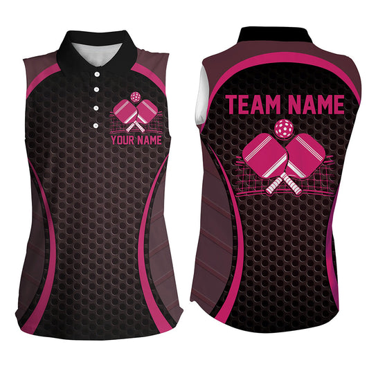 Custom Pink Pickleball Shirts For Women, Women'S Pickleball Outfit Pickleball Team Shirts IPHW7443