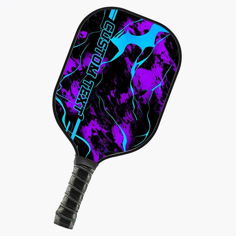Blue And Purple Paint Splatter 3D Printed Custom Pickleball Paddles, Pickleball Gifts For Men And Women IPHW7221