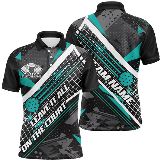 Leave It All On The Court Custom Pickleball Team Shirts For Men, Women And Kids, Multi-Color Pickleball Uniform IPHW6547