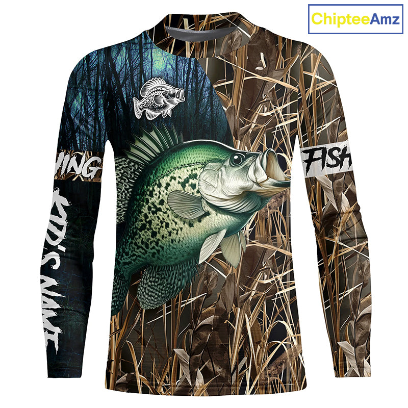 Crappie Fishing Customize Name 3D All Over Printed Shirts, Personalized Fishing Gift NQS306