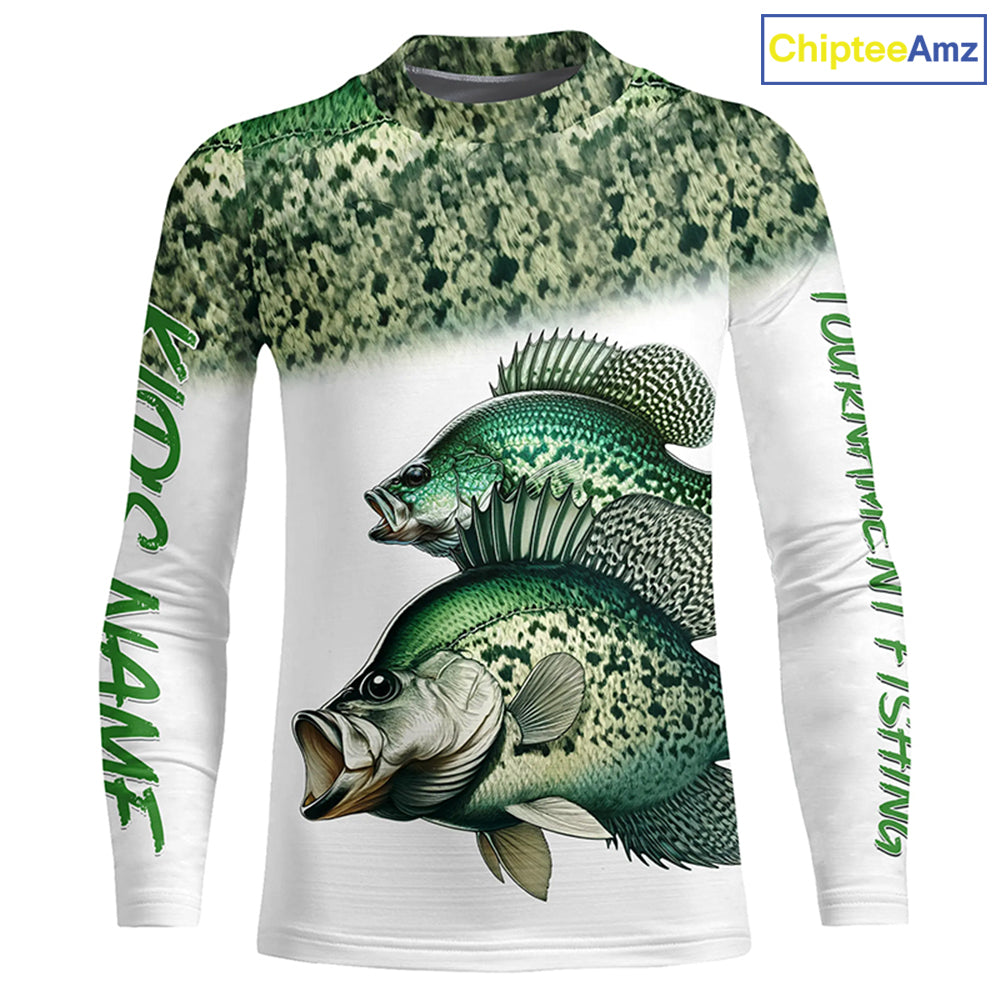 Crappie tournament fishing customize name all over print shirts personalized gift NQS178