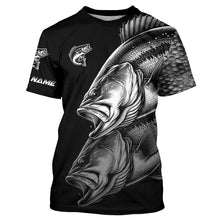 Load image into Gallery viewer, Largemouth Bass Fishing Custom Name 3D sun protection Performance long sleeve fishing shirts NQS4907