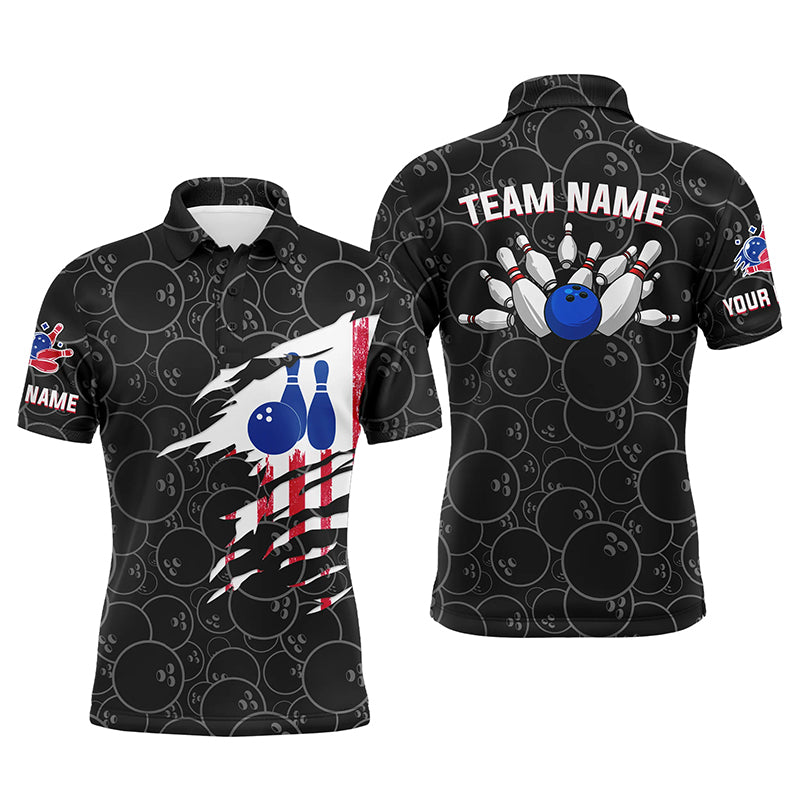 Custom bowling shirt for bowling – personalized team jersey front view