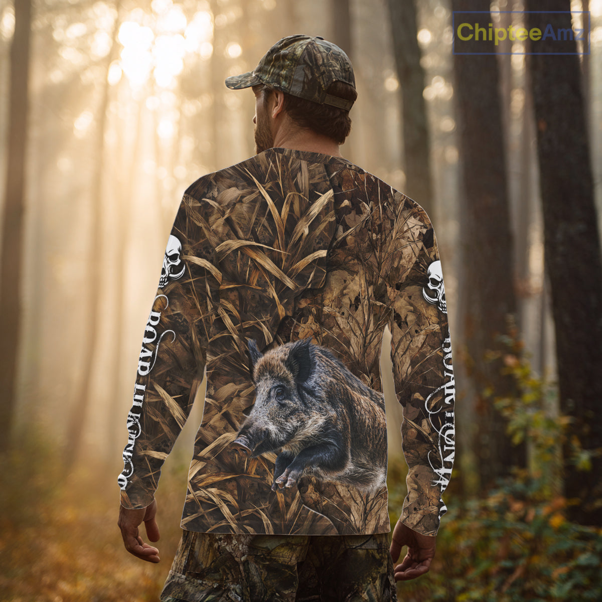 Personalized Wild Hog Hunting Camo Full Printing Shirts, Boar Hunting Gifts, Hunting Season NHT125
