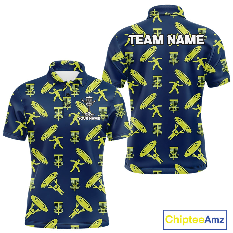 Personalized Disc Golf Polo Shirt Custom Name Gift Performance Polo For Men