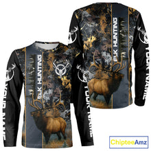 Load image into Gallery viewer, Best Elk Hunting Camouflage Shirts for Elk Hunters, Personalized Hunting Shirts, Hunting Gifts NHT100
