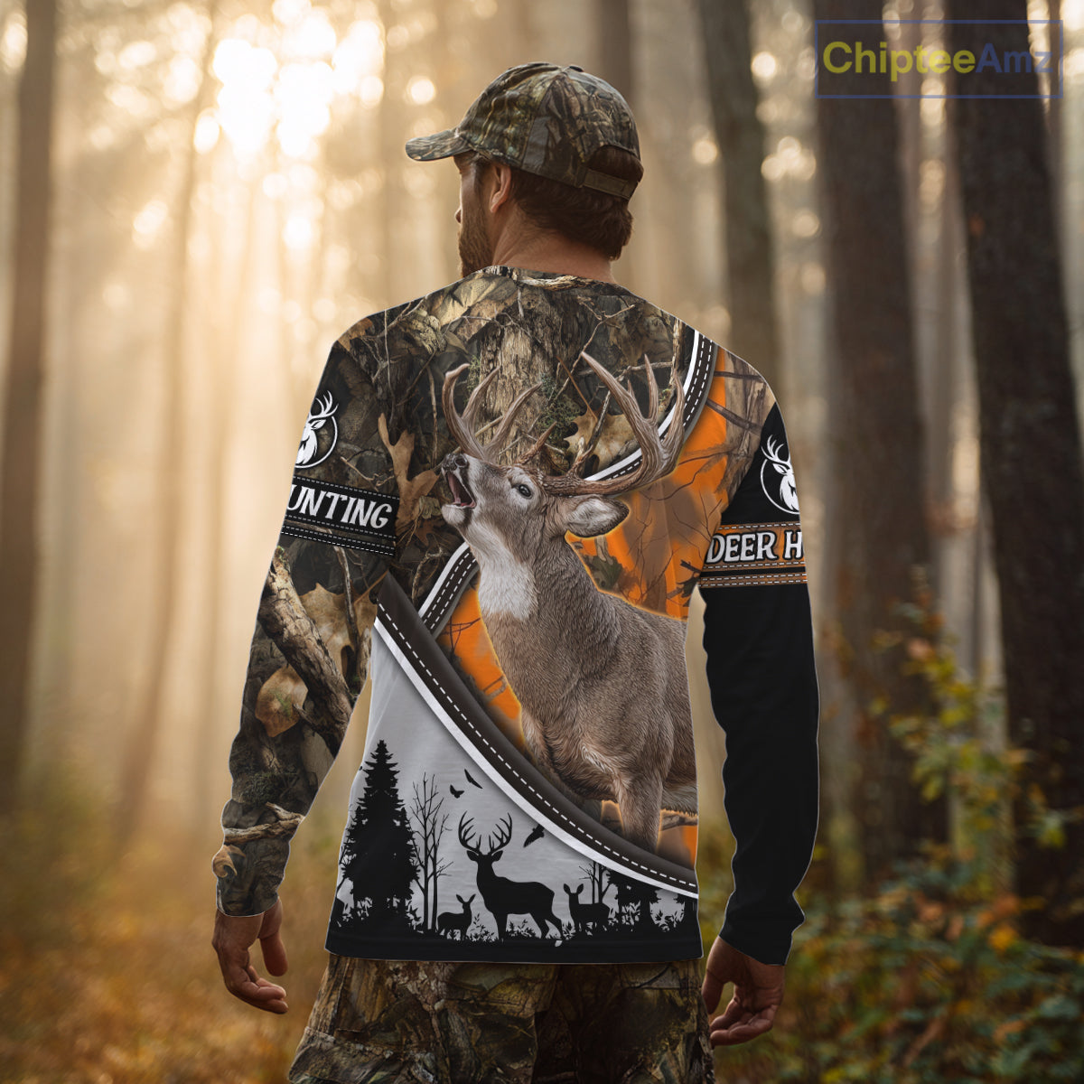 Best Deer Hunting Shirt Orange Brown Camo 3D Custom Name, Season Deer Hunting, Hunting Gifts NHT136