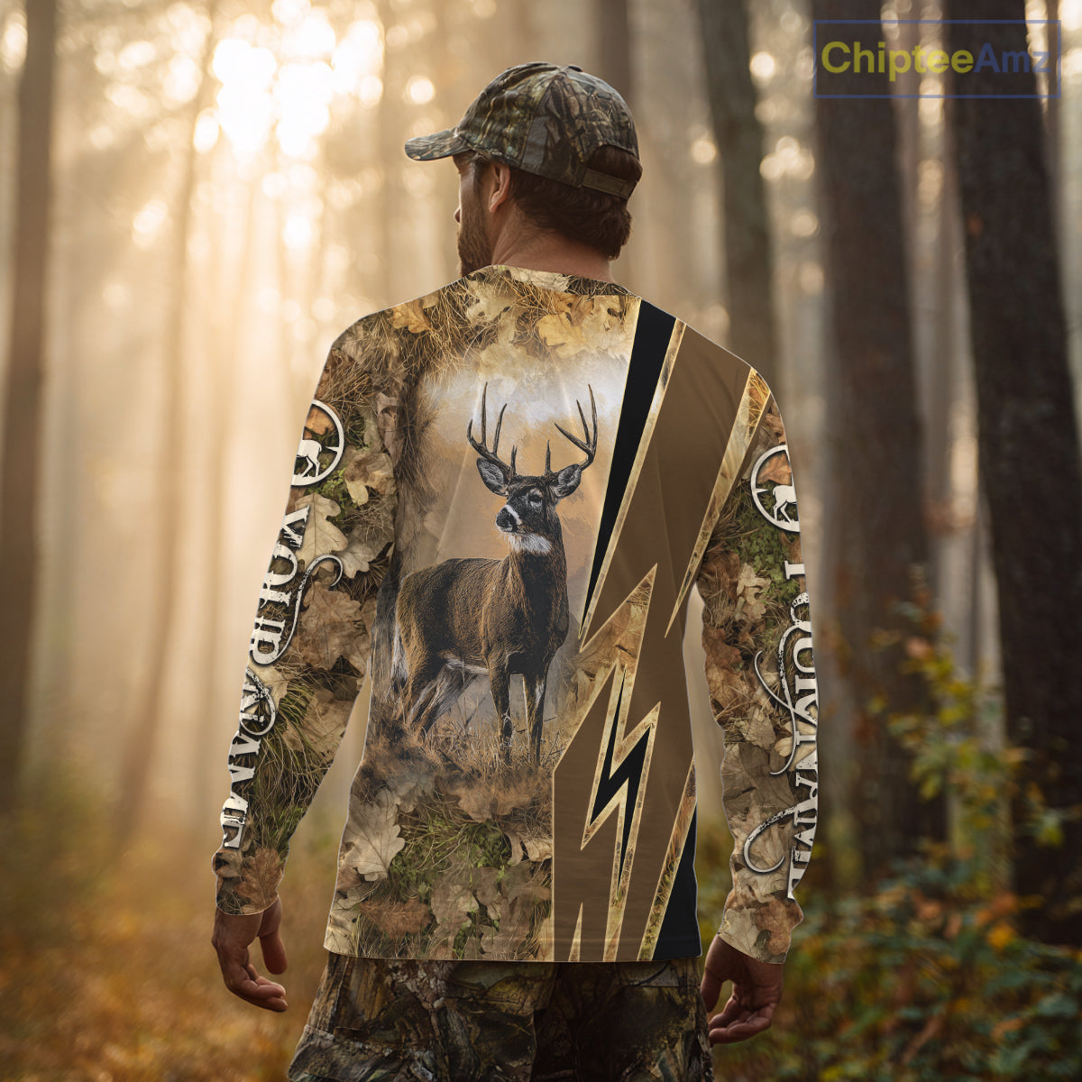 Deer Hunting Custom Name Camouflage Hunting Clothes, Deer Sweatshirt for Men NHT376
