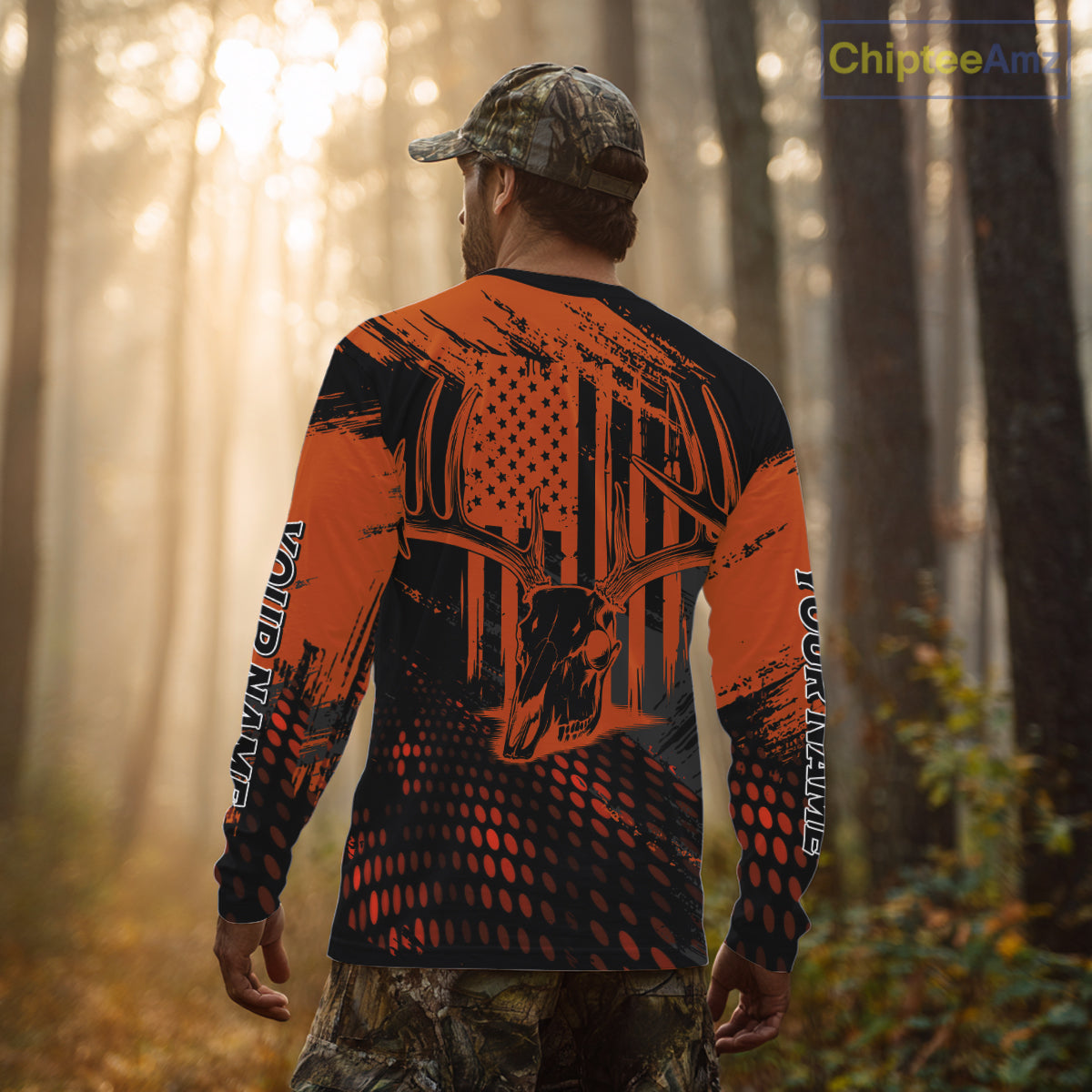 Best Deer Hunting Shirt 3D All Over Print Orange And Black Personalized Name For Hunters NHT63