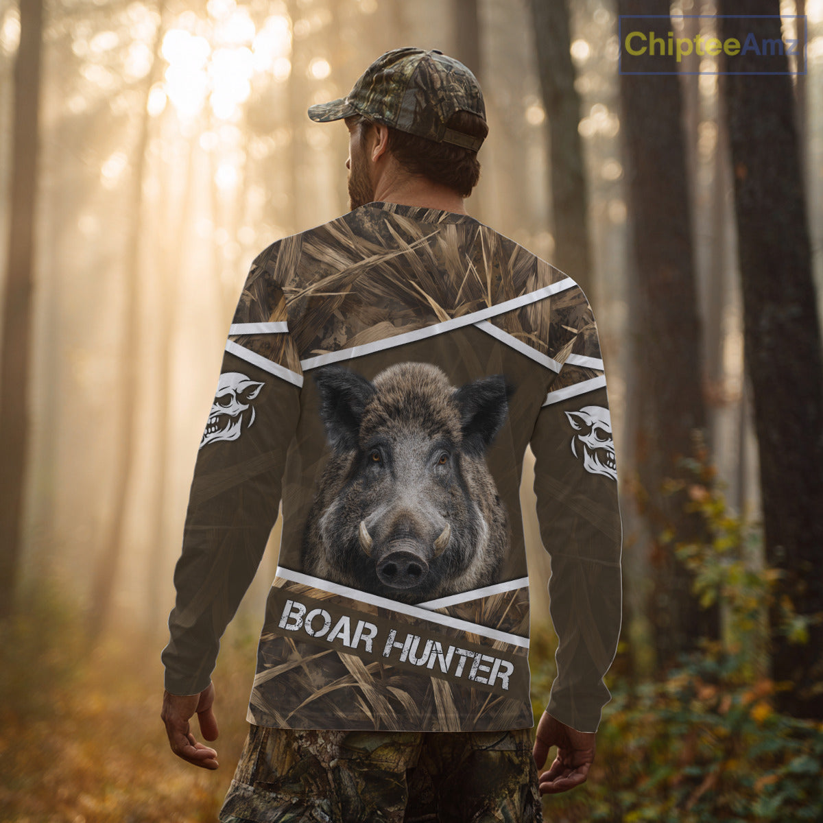 Personalized Wild Boar Hunting Camo Full Printing Shirts, Boar Hunting Gifts, Hunting Season NHT128