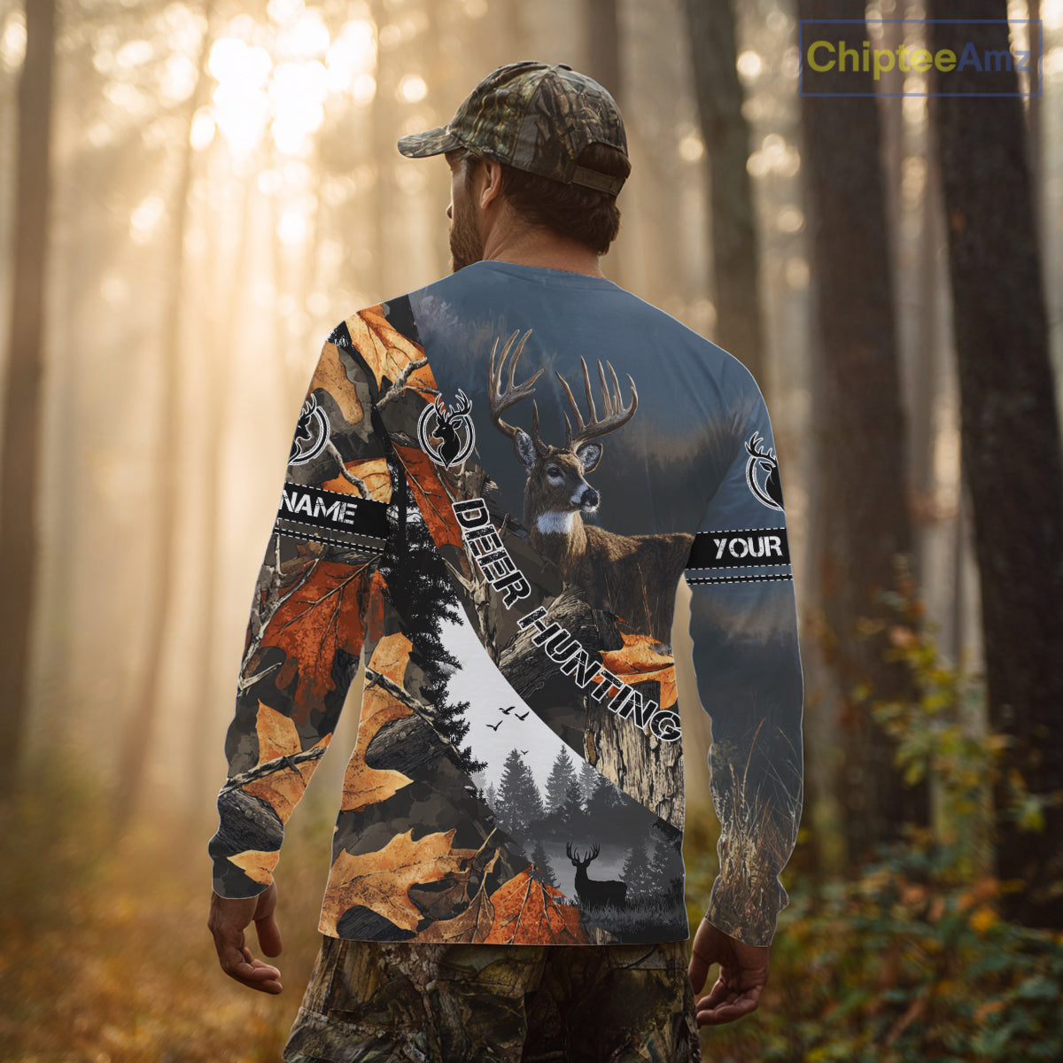 Deer Hunting Camo Custom 3D All Over Print Shirt, Personalized Gift NHT297