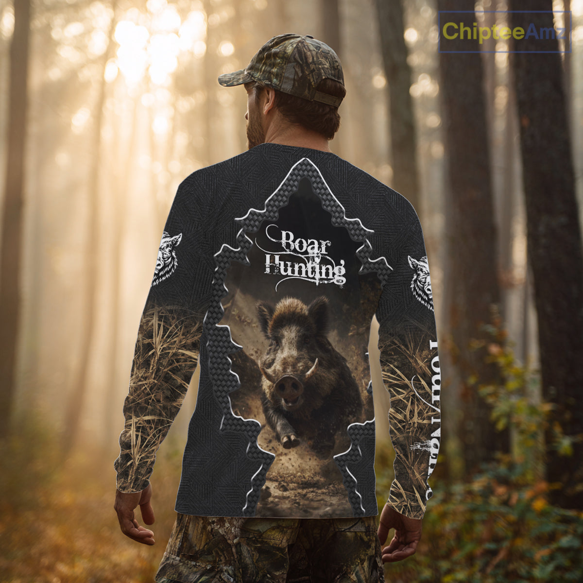 Personalized Wild Hog Hunting Camouflage 3D Shirts, Boar Gifts for Hunter NBT150