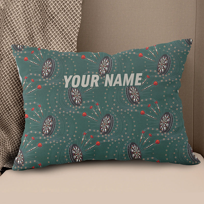 Green Personalized Darts Pillow Custom Darts Gift For Darts Player LDT1081