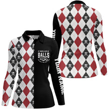 Load image into Gallery viewer, It Takes A Lot Of Balls Womens Skull Argyle Golf Polo Shirt Golf Shirts For Women Golf Gifts LDT0608
