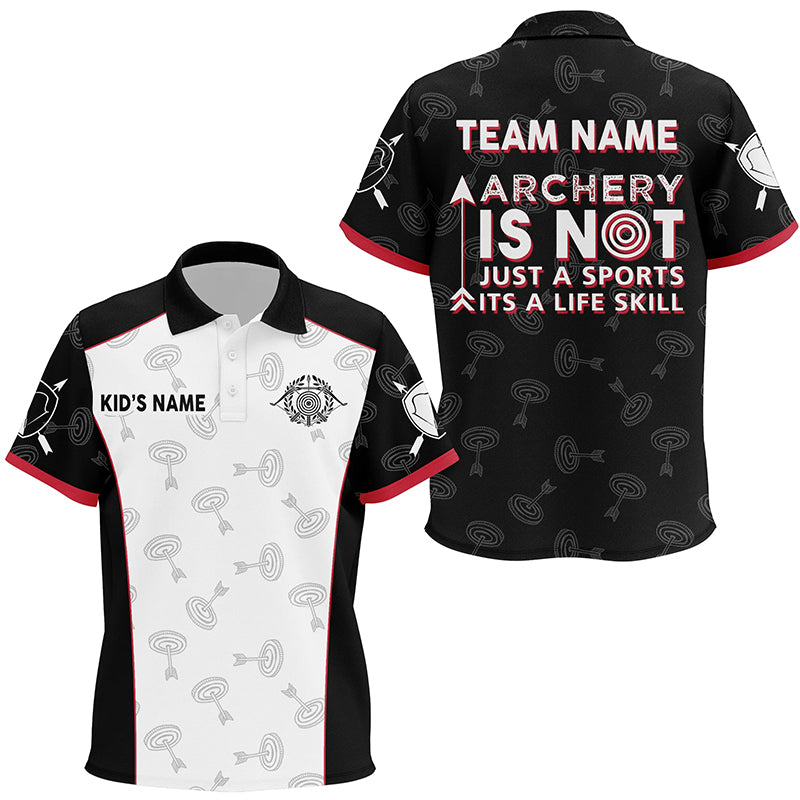 Personalized Customized Archery Is Not Just A Sports Its A Life Skill Archery Polo Shirts For Kids VHM0587