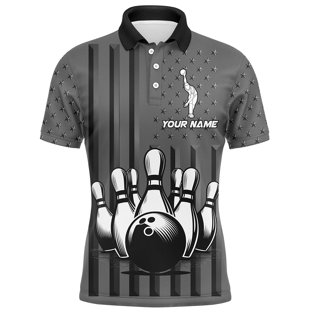 Personalized Bowling Shirt for Men Camo Bowling Jersey Polo Shirt Unisex QZT276