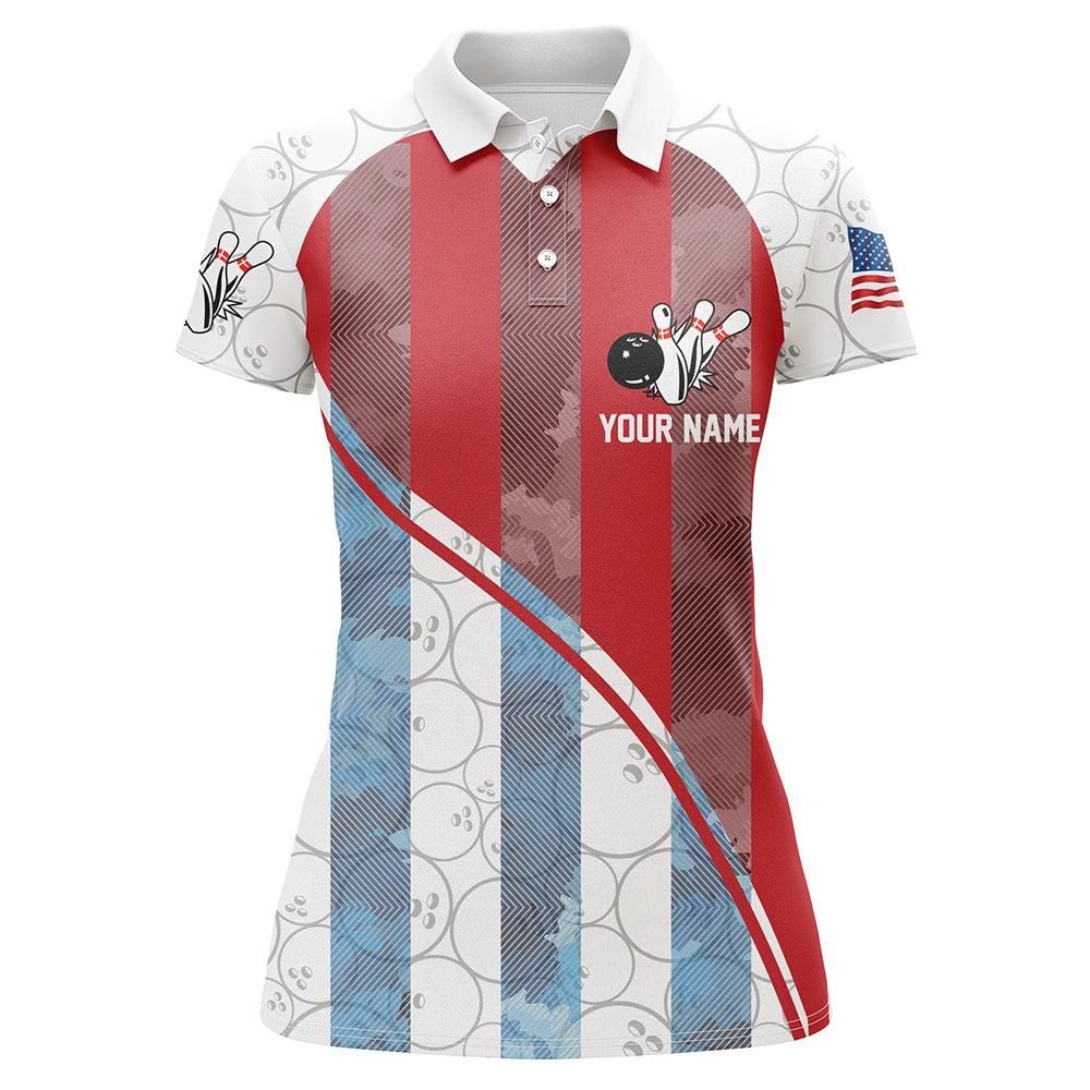 Bowling Shirt for Women Bowling Tournament Jersey Unisex Polo Bowling Shirt QZT273