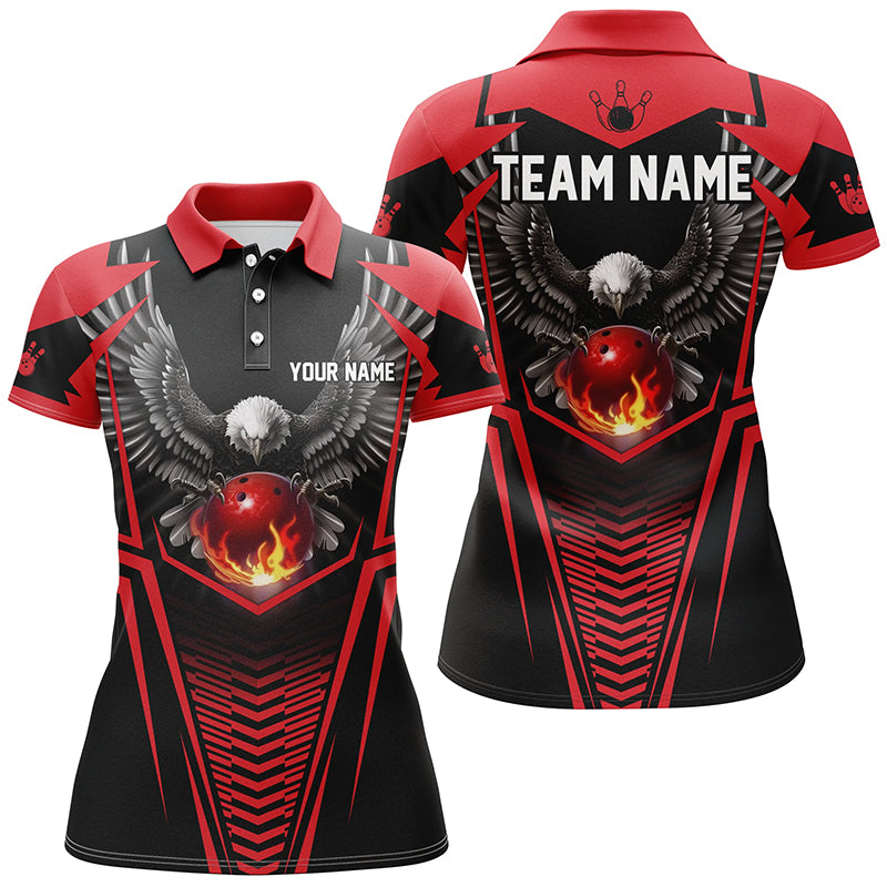 Custom Eagle Bowling Shirts Polo Bowling Team League for Women QZT434