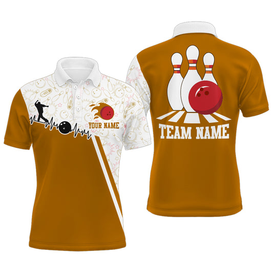 Men's Bowling Shirt Personalized Camo Bowling Jersey Polo Bowling Shirt QZT419