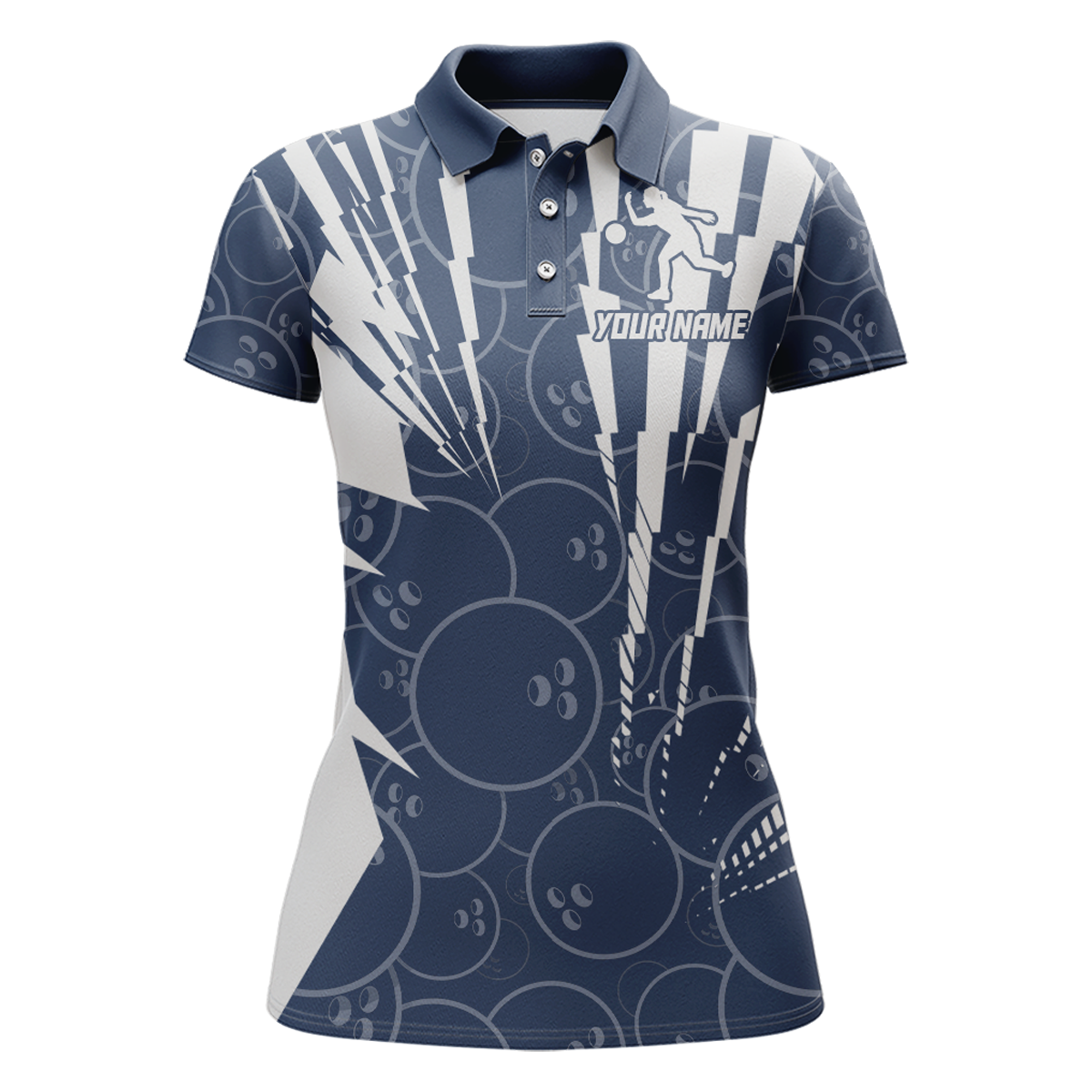 Custom Bowling Shirt Bowling Jersey for Women Bowling Team League Polo Shirt QZT252