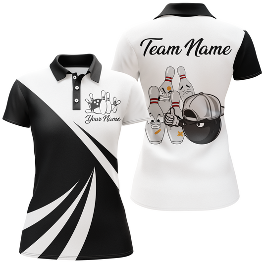 Bowling Shirts Camo US Flag Bowling Polo Bowling Team League for Women QZT416