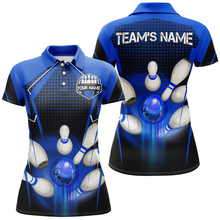 Load image into Gallery viewer, Personalized Bowling Shirts for Women Polo 3D Bowling Team League Bowling Gifts QZT423