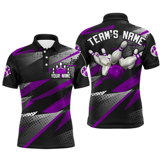 Bowling Polo Shirt For Men Bowling Team League Jersey Custom Bowling Shirt BDT268
