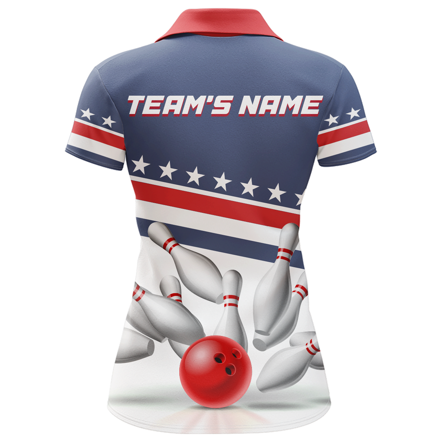 I'm Going On Strike Bowling Shirt Women Custom American Bowling Jersey Team Bowling Polo Shirt BDT321