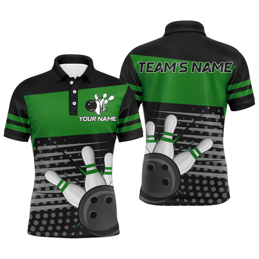Bowling Polo Shirts For Men Bowling Team Jersey Custom Bowling Shirt BDT220