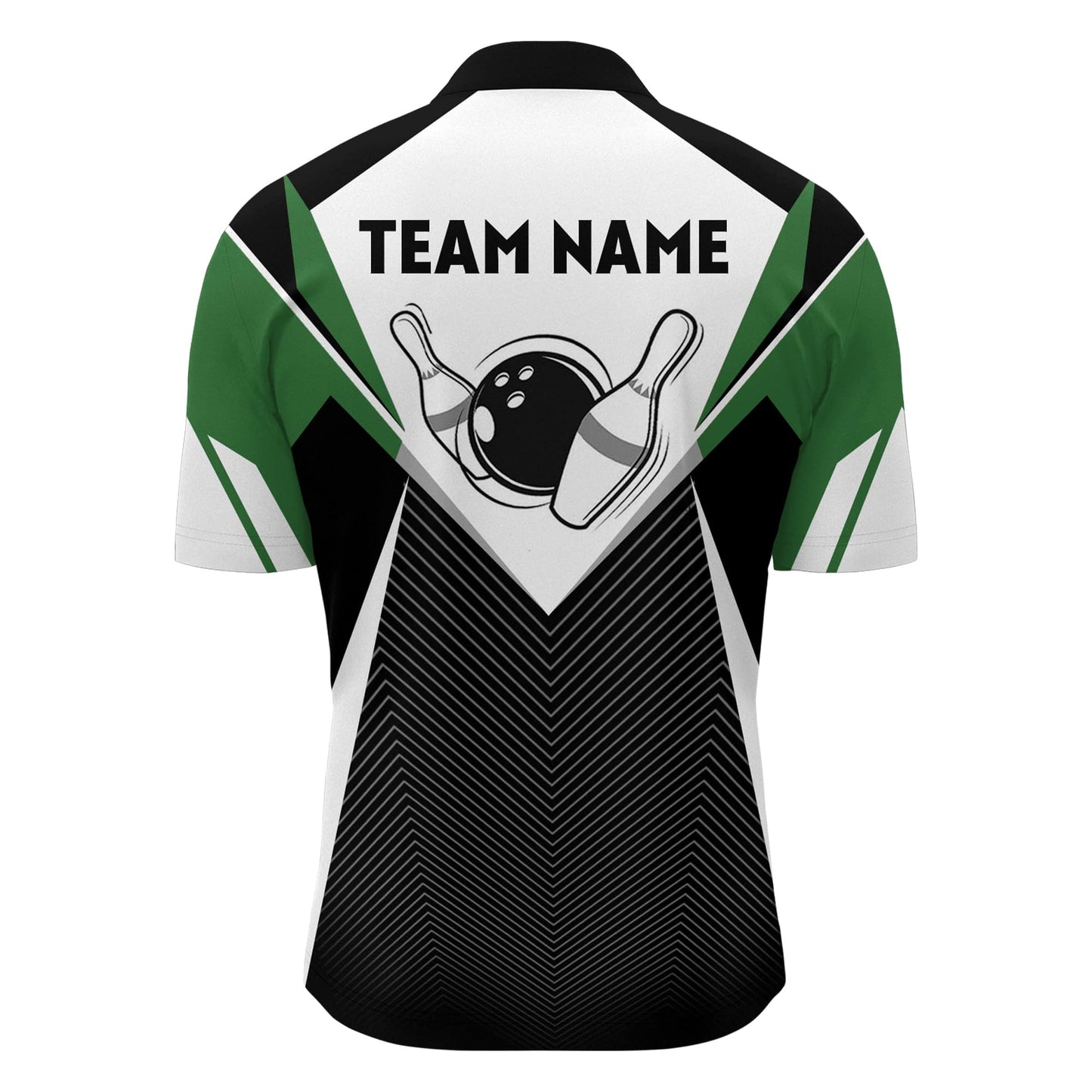 Personalized Bowling Shirt For Men Custom Bowling Quarter-Zip Shirt Green Bowling Jersey BDT252