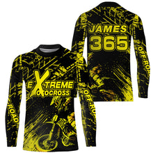 Load image into Gallery viewer, Motocross Racing Jersey Yellow Upf30+ Men Women Kid Dirt Bike Shirt Motorcycle Jersey XM200