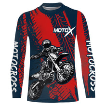 Load image into Gallery viewer, Motocross Racing Jersey UPF30+ Youth Adult&Kid Dirt Bike Motox Off-Road Red MX Racing Shirt XM86