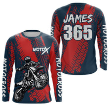 Load image into Gallery viewer, Motocross Racing Jersey UPF30+ Youth Adult&Kid Dirt Bike Motox Off-Road Red MX Racing Shirt XM86
