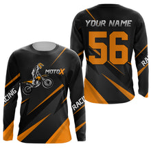 Load image into Gallery viewer, Motocross Racing Jersey Orange Men Kid Women Upf30+ Dirt Bike Shirt Off-Road MX Jersey XM248-O