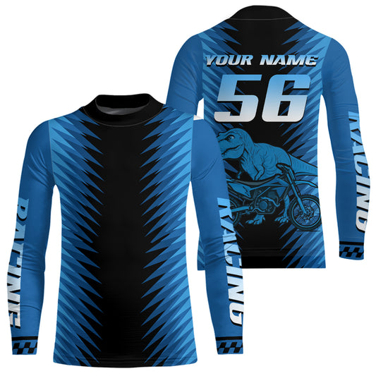 Custom Dinosaur Motocross Jersey Dirt Bike Jersey Men Kid Women Upf30+ Riding Shirt XM355