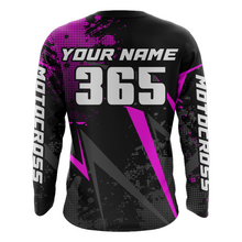 Load image into Gallery viewer, Motocross Racing Jersey Men Women Kid Upf30+ Dirt Bike Shirt Youth Adult Off-Road Purple XM275