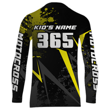 Load image into Gallery viewer, Motocross Racing Jersey Men Women Kid Upf30+ Dirt Bike Shirt Youth Adult Off-Road Yellow XM275