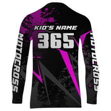 Load image into Gallery viewer, Motocross Racing Jersey Men Women Kid Upf30+ Dirt Bike Shirt Youth Adult Off-Road Purple XM275