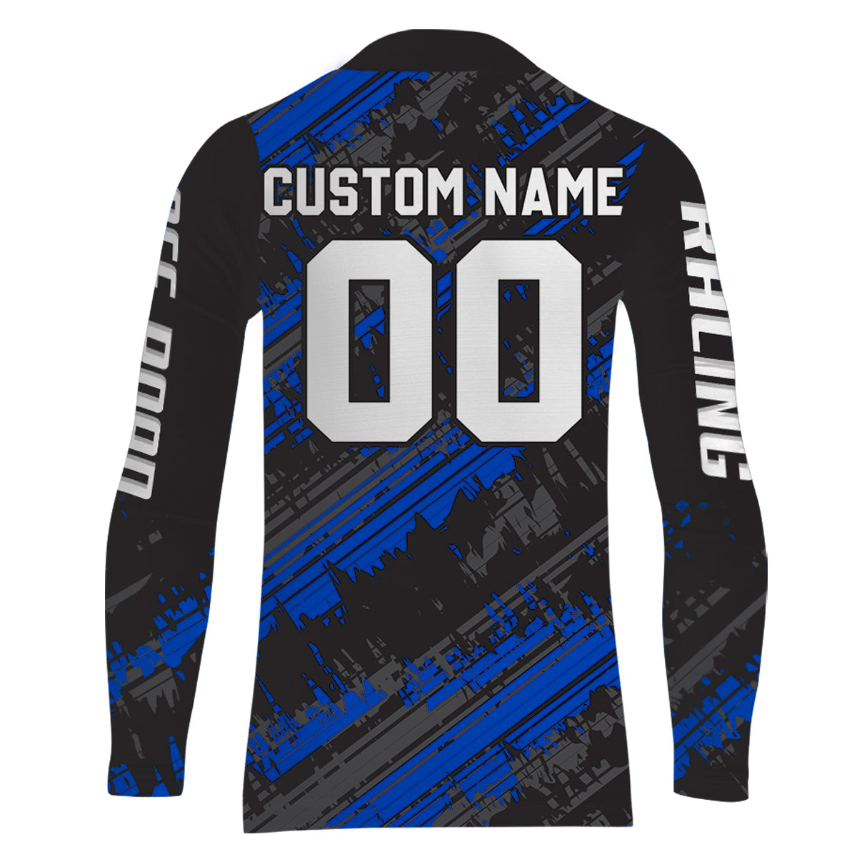 Kid Men Motocross Jersey Personalized Upf30+ Blue Dirt Bike Shirt MX Racing Jersey XM231