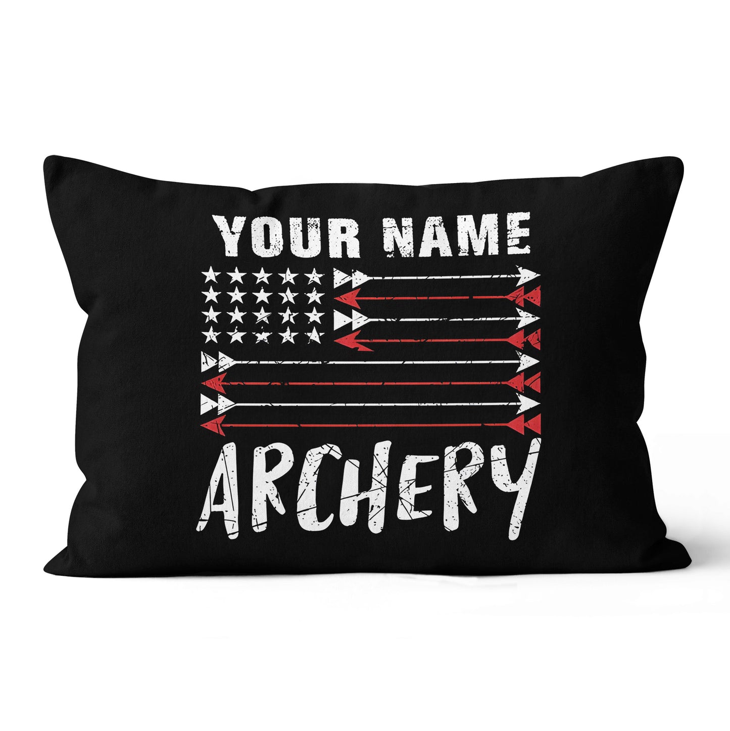 Personalized US Flag Arrow Archery Pillow Custom Gift For Archery Lovers VHM0867