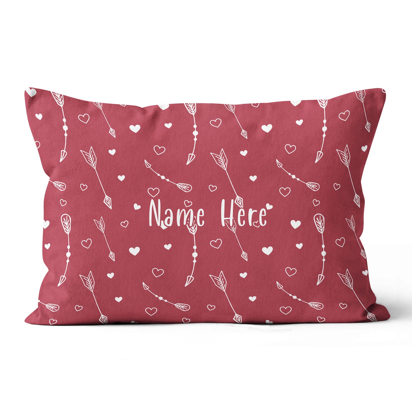 Personalized Arrows Archery With Hearts Throw Pillow Valentine Gifts Ideas VHM0940