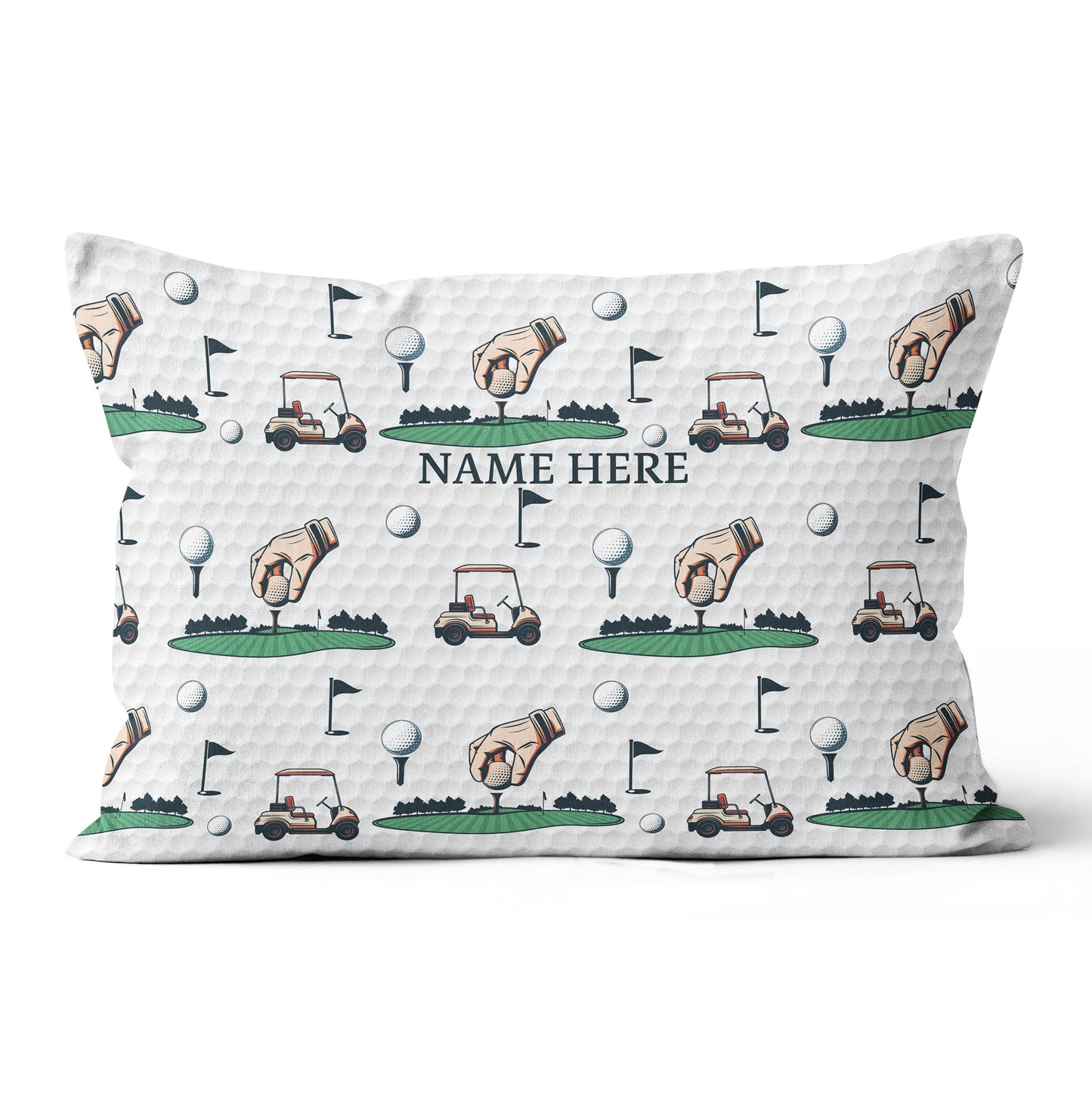 Golf Elements Custom Throw Pillow Personalized Golf Gifts For Golfer LDT1199