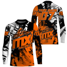 Load image into Gallery viewer, Orange MX Racing Custom Motocross Jersey UPF30+ Adult&Kid Dirt Bike Off-Road MX Motorcycle Shirt| NMS852
