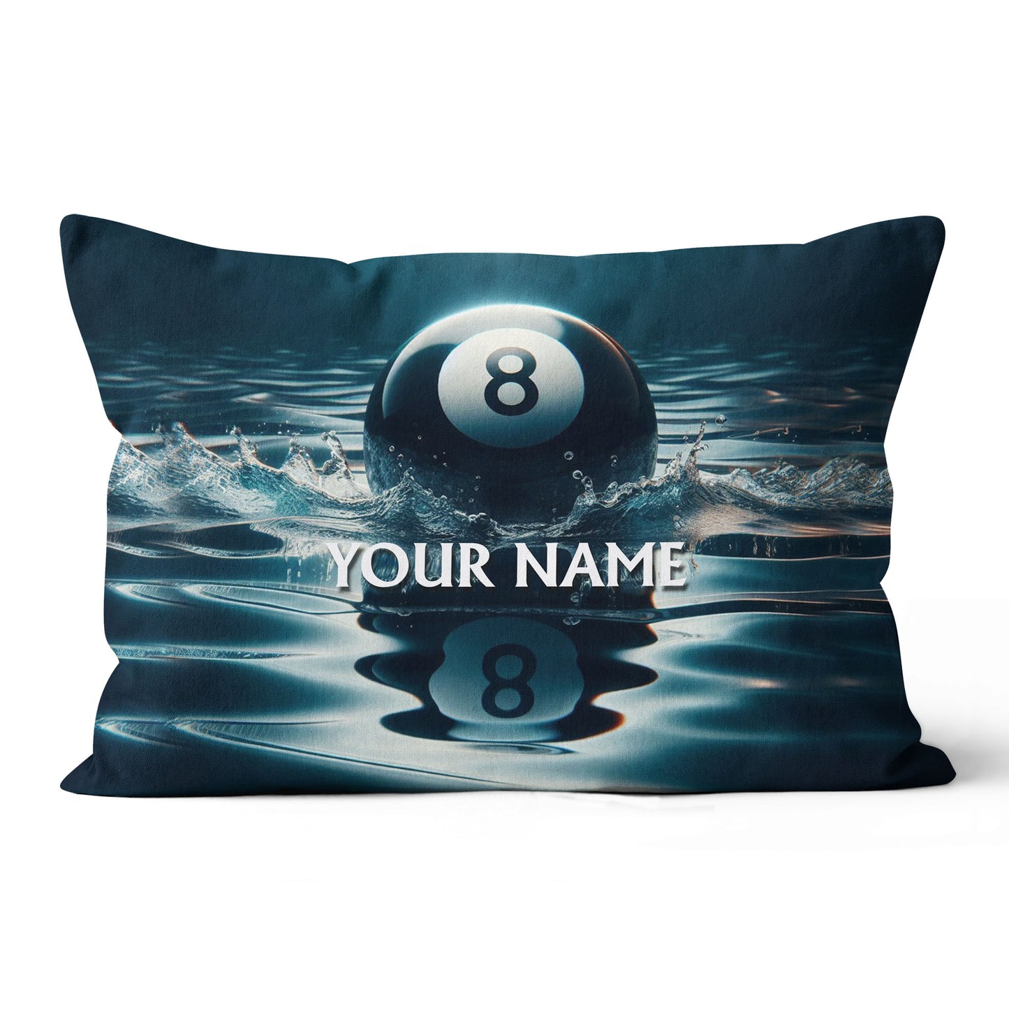 Personalized Water 8 Ball Billiard 3D Pillow, Best Throw Pillow Billiard VHM0894