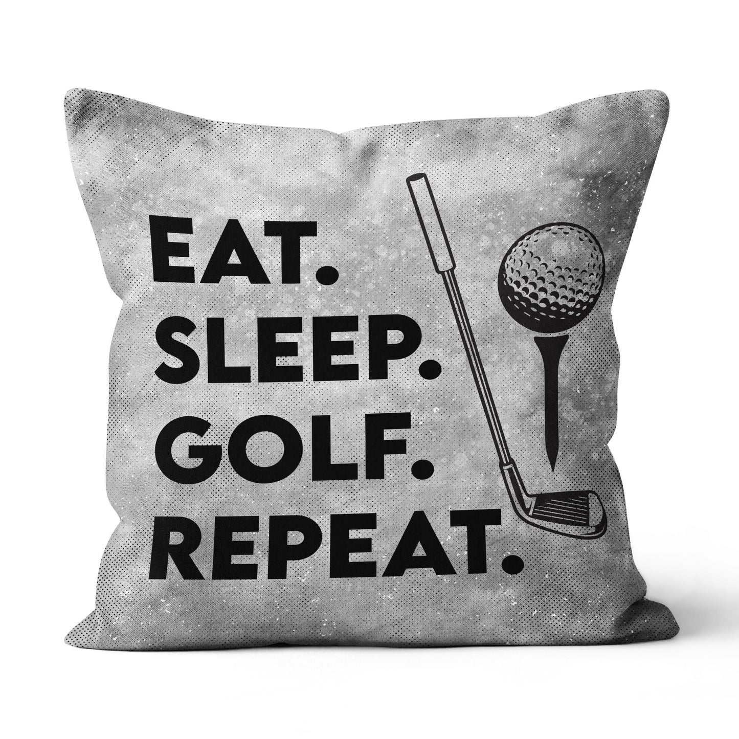 Eat Sleep Golf Repeat Grey Golf Pillow Vintage Golf Gifts For Golfer LDT1220