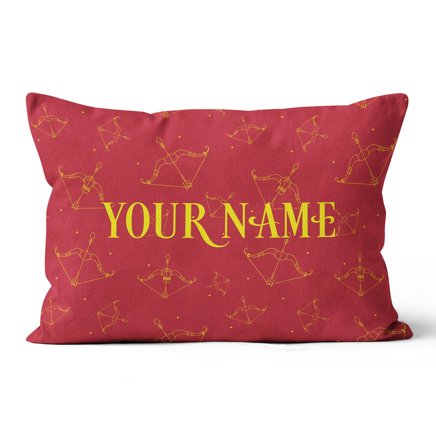 Personalized 3D Red Bow Arrow Archery Pillow Custom Archery Gifts Ideas VHM0872