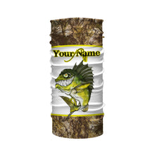 Load image into Gallery viewer, Largemouth Bass fishing camo custom name with funny Bass angry ChipteeAmz's art UV protection shirts AT017